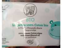 CHARLOTTE BABY BIO - Lingettes 100% coton bio visage et siège bio