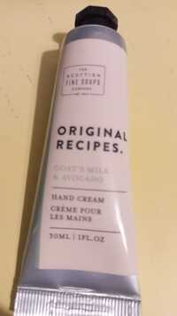 THE SCOTTISH FINE SOAPS COMPANY - Original recipes - Crème pour les mains