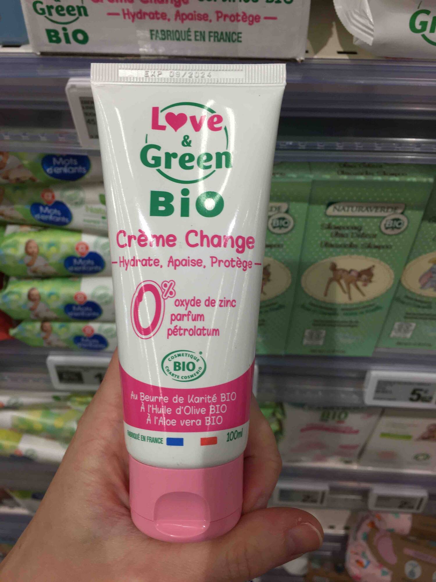 LOVE & GREEN - Bio - Crème change