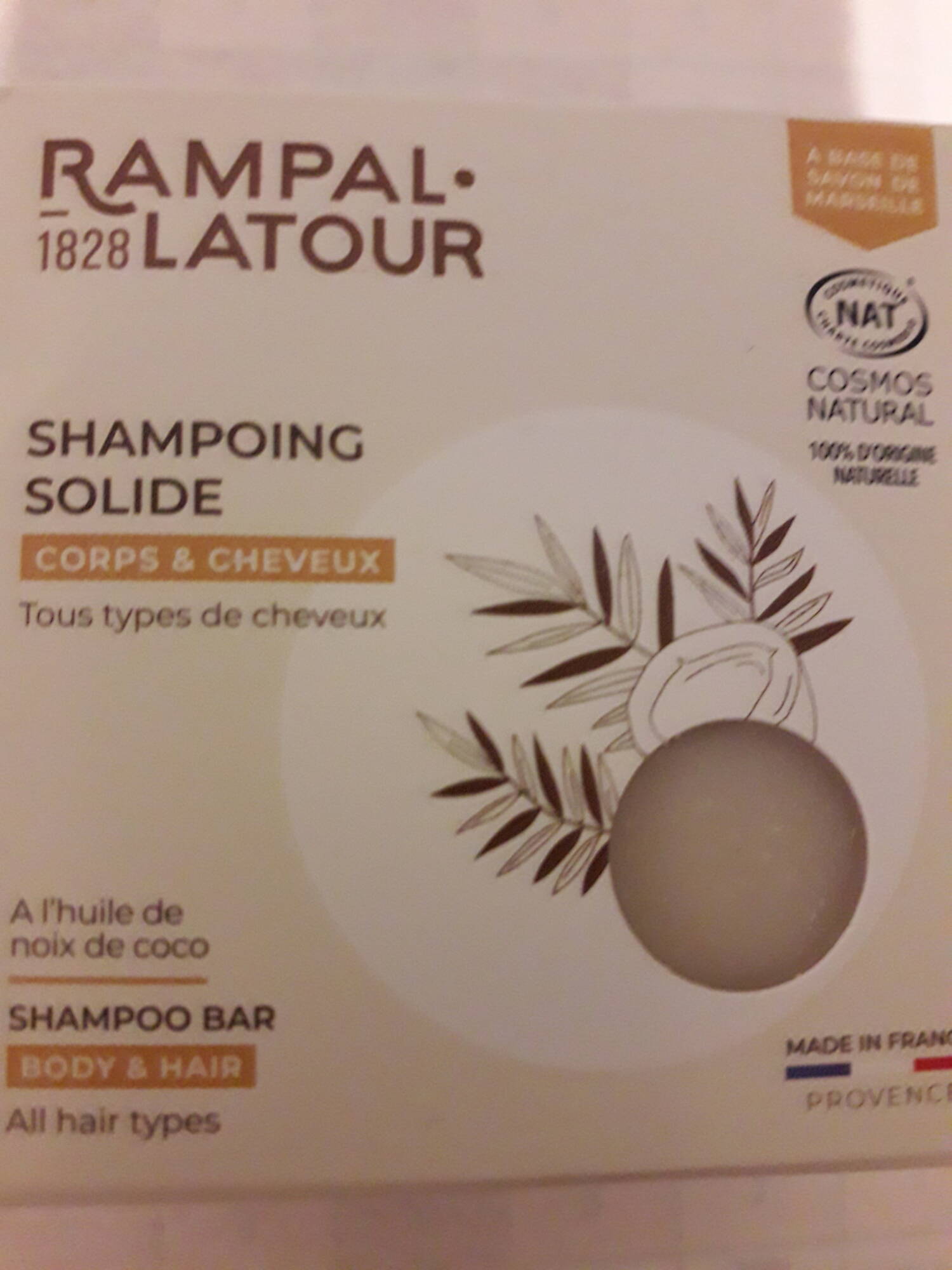 RAMPAL LATOUR - Shampooing solide corps & cheveux