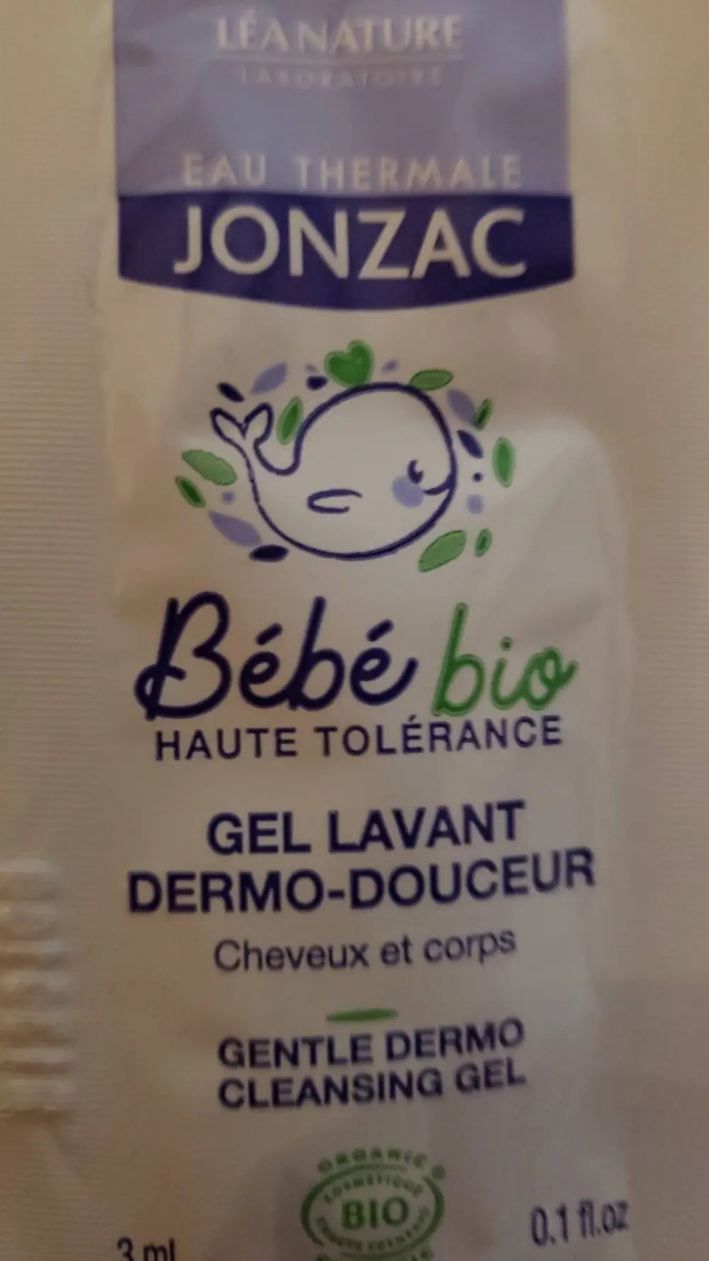 EAU THERMALE JONZAC - Bébé bio - Gel lavant dermo-douceur