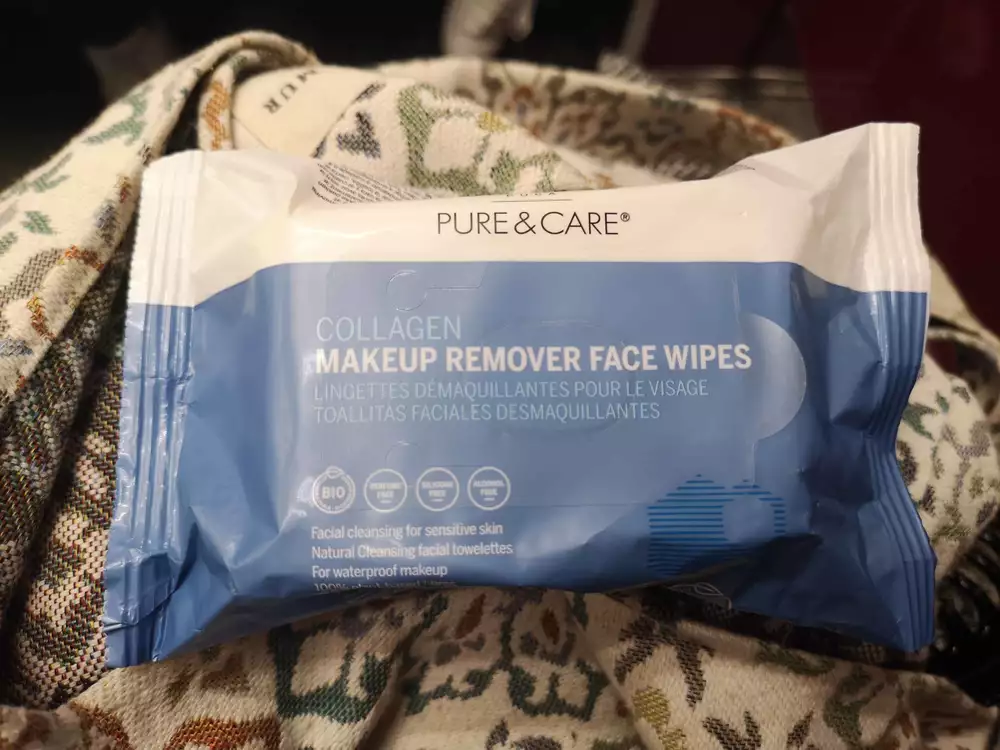 PURE & CARE - Collagène - Lingettes démaquillantes pour le visage