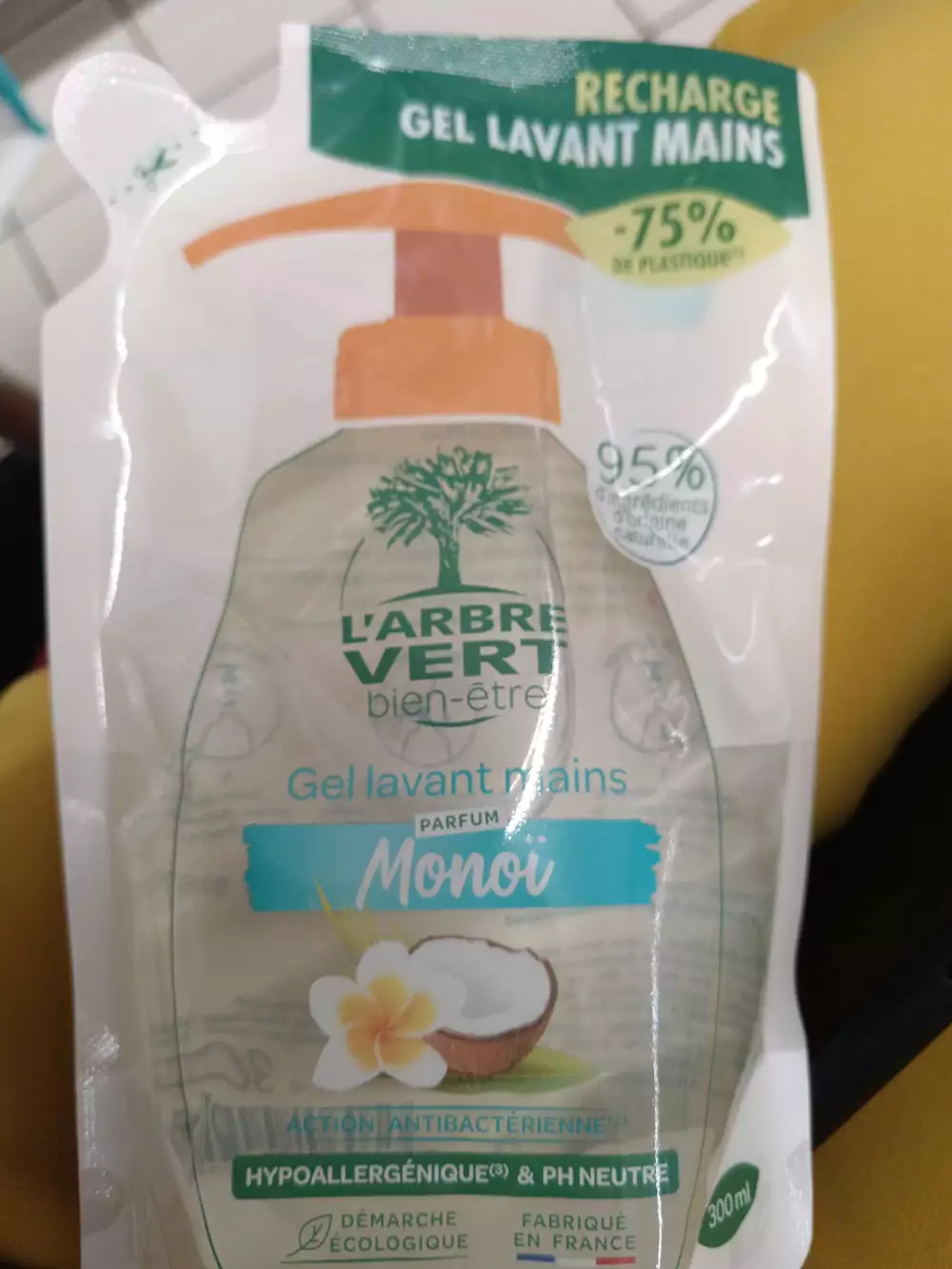 L'ARBRE VERT - Monoï - Gel lavant mains