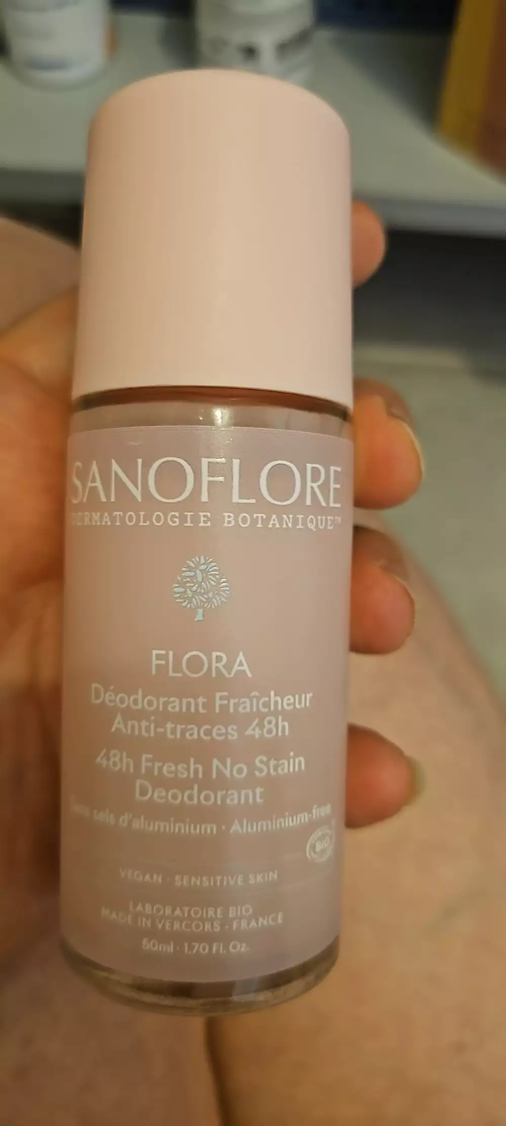 SANOFLORE - Flora - Déodorant fraîcheur anti-traces 48h