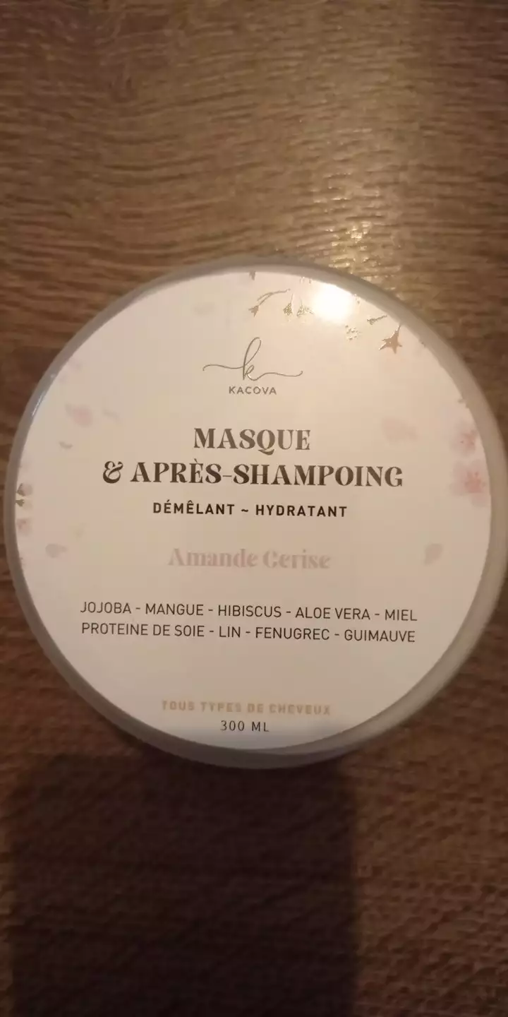 KACOVA - Masque et après-shampooing amande cerise