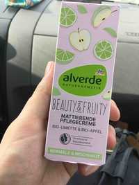 ALVERDE - Beauty & Fruit mattierende pflegecreme bio
