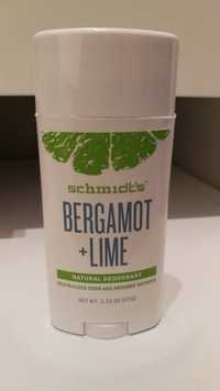SCHMIDT'S - Bergamot + Lime - Natural Deodorant 