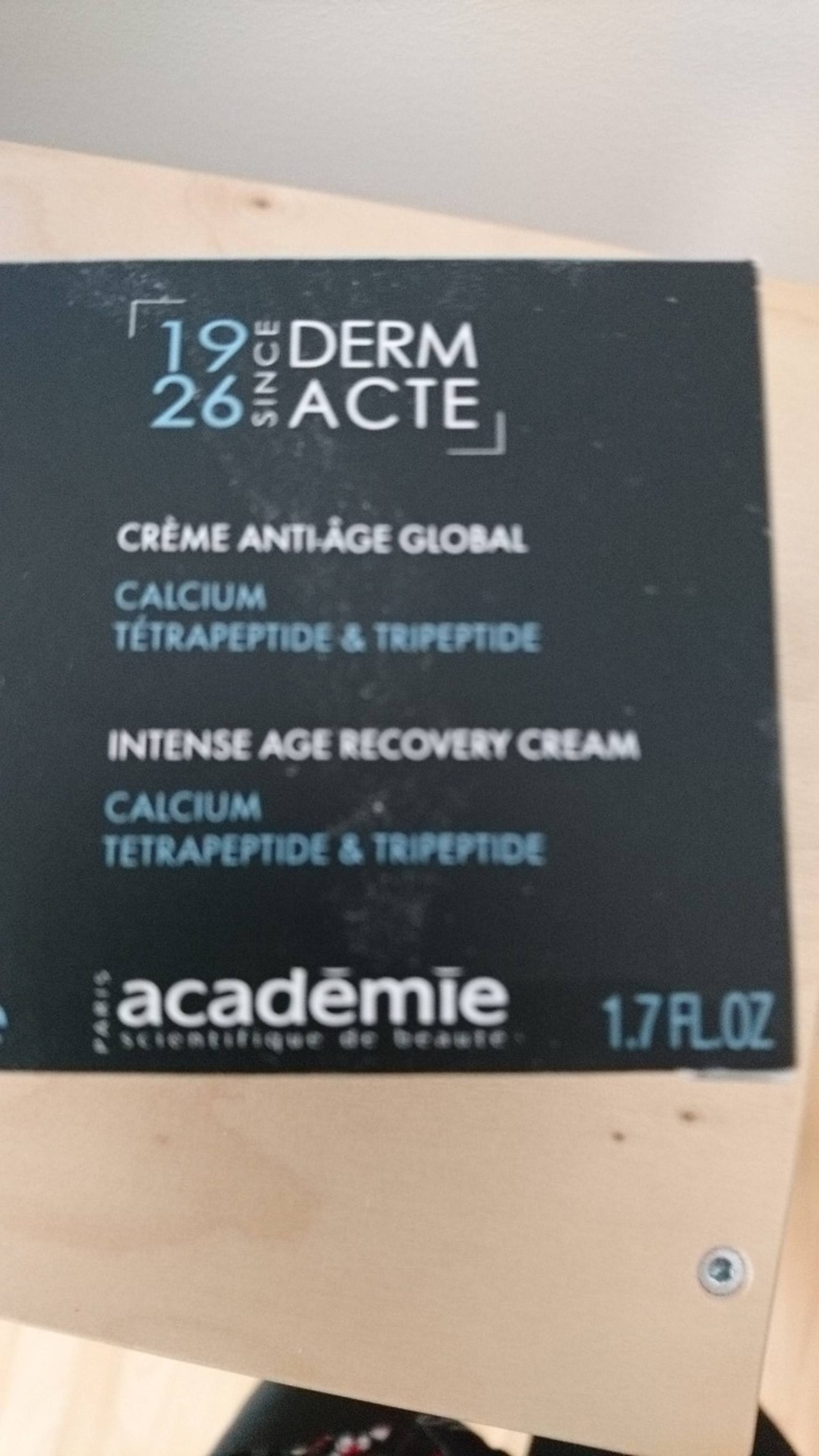 ACADEMIE - Derm acte - Crème anti-âge global