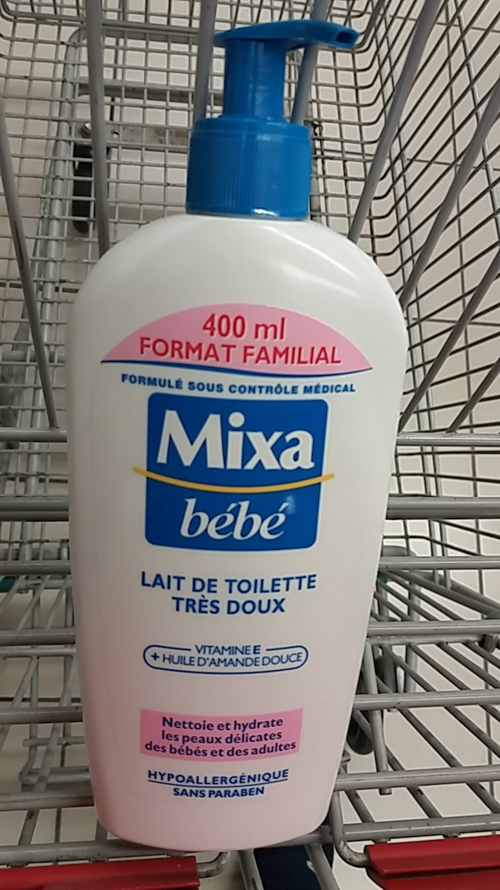 Mixa Bébé Lait de Toilette Très Doux Format Familial 400 ml : :  Bébé et Puériculture