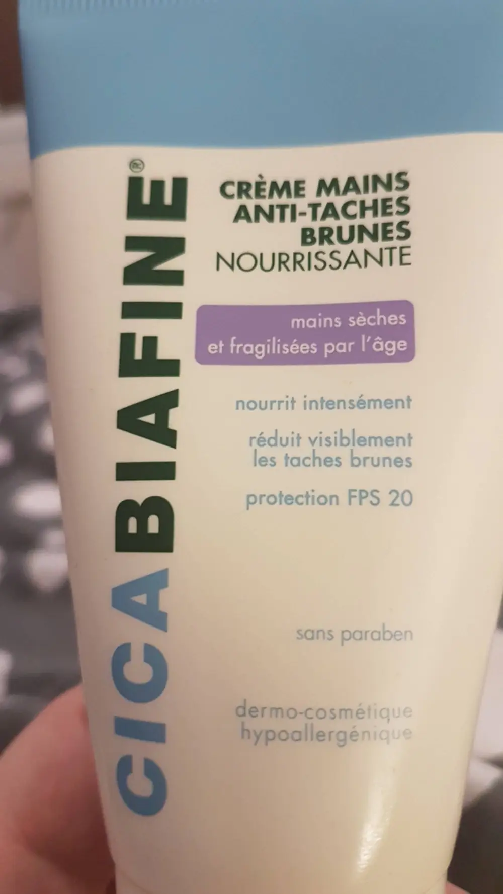 CICABIAFINE - Crème mains anti-tâches brunes FPS 20