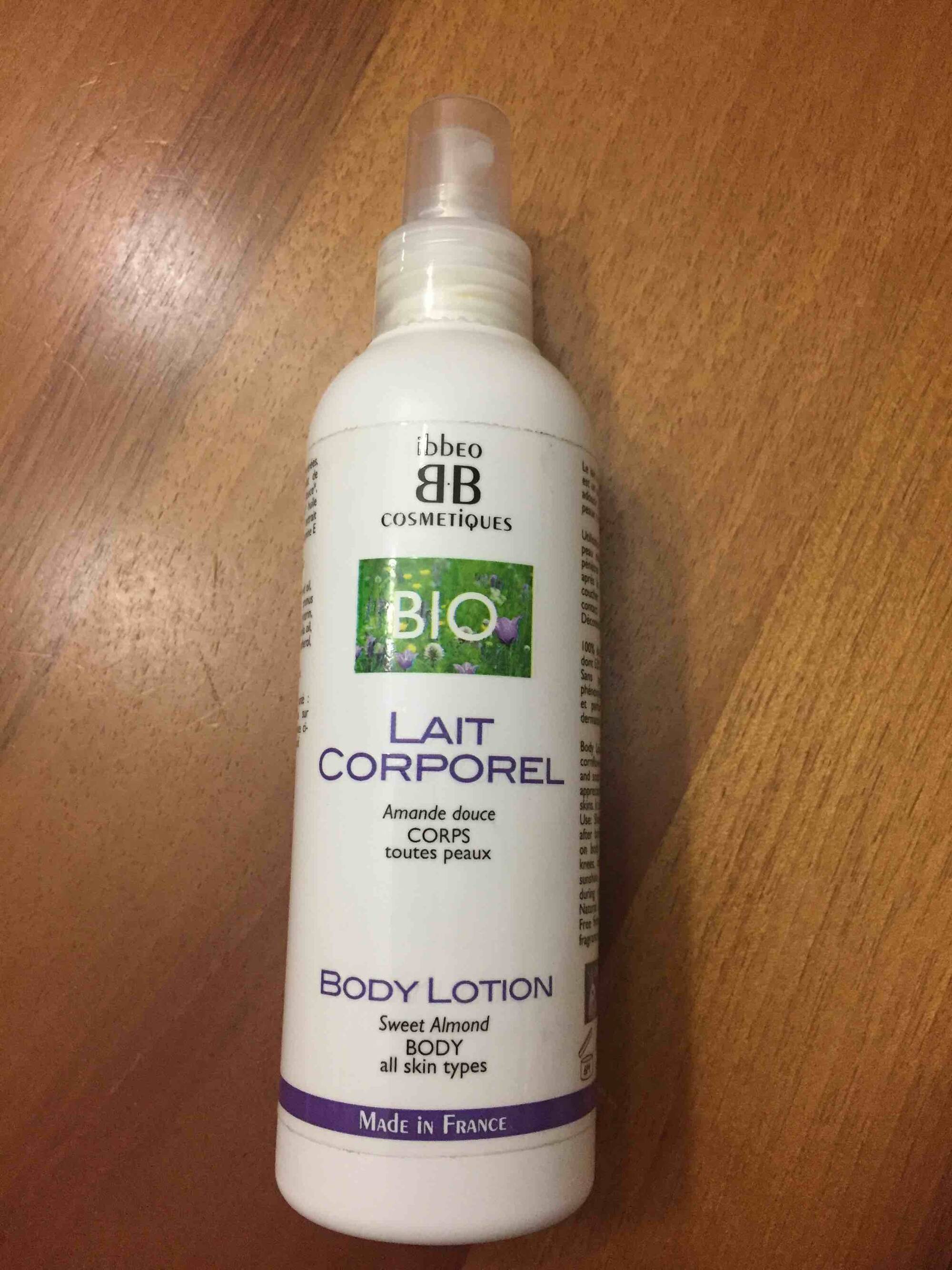 IBBEO COSMÉTIQUES - Bio - Lait corporel