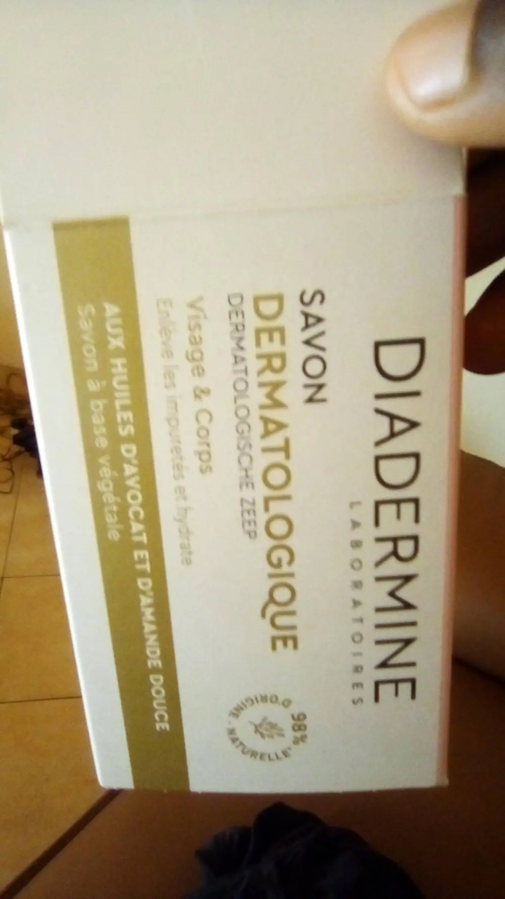 DIADERMINE - Savon dermatologique avocat et amande douce