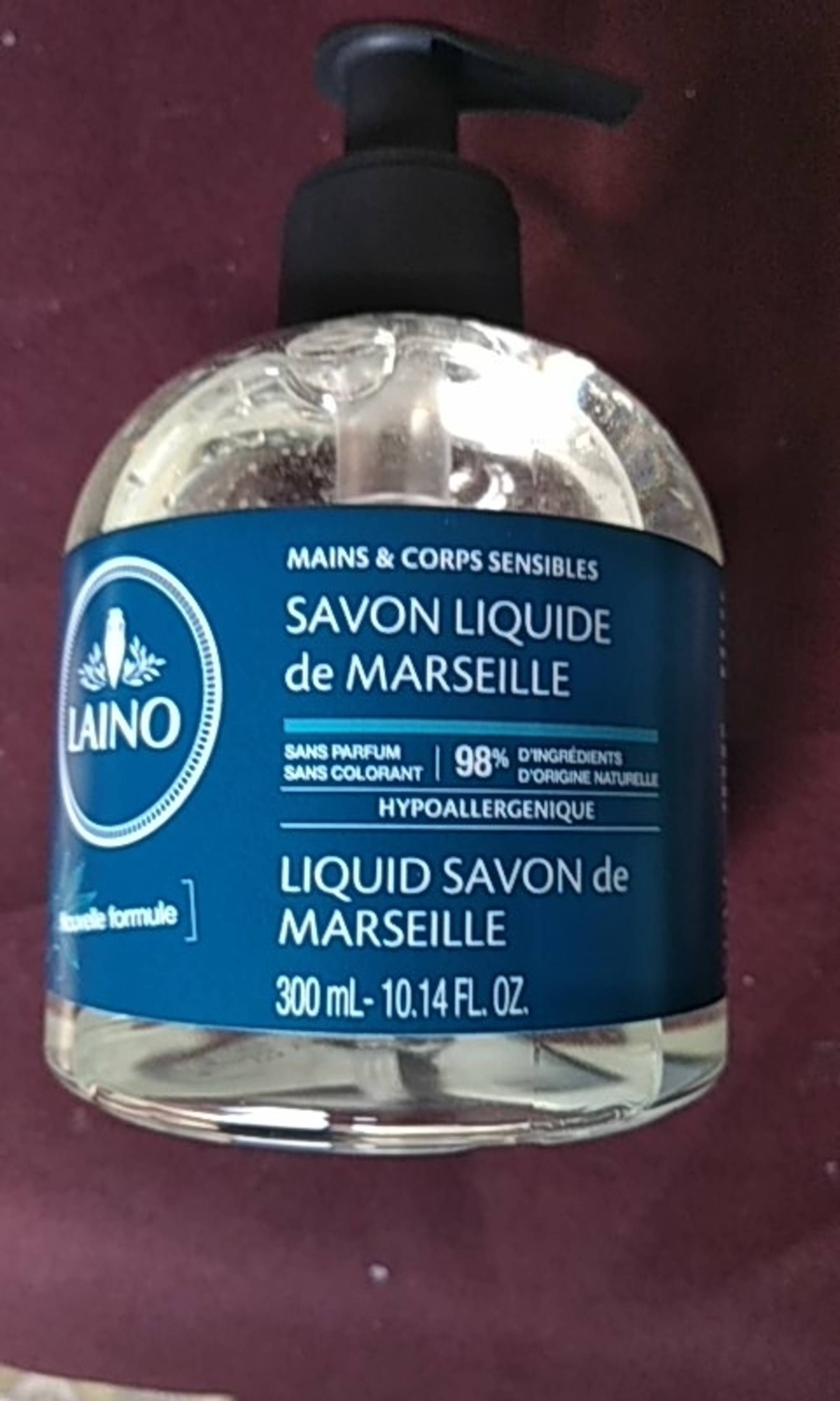 Savon De Marseille Liquide Mains Bébé Hypoallergénique* 300ml