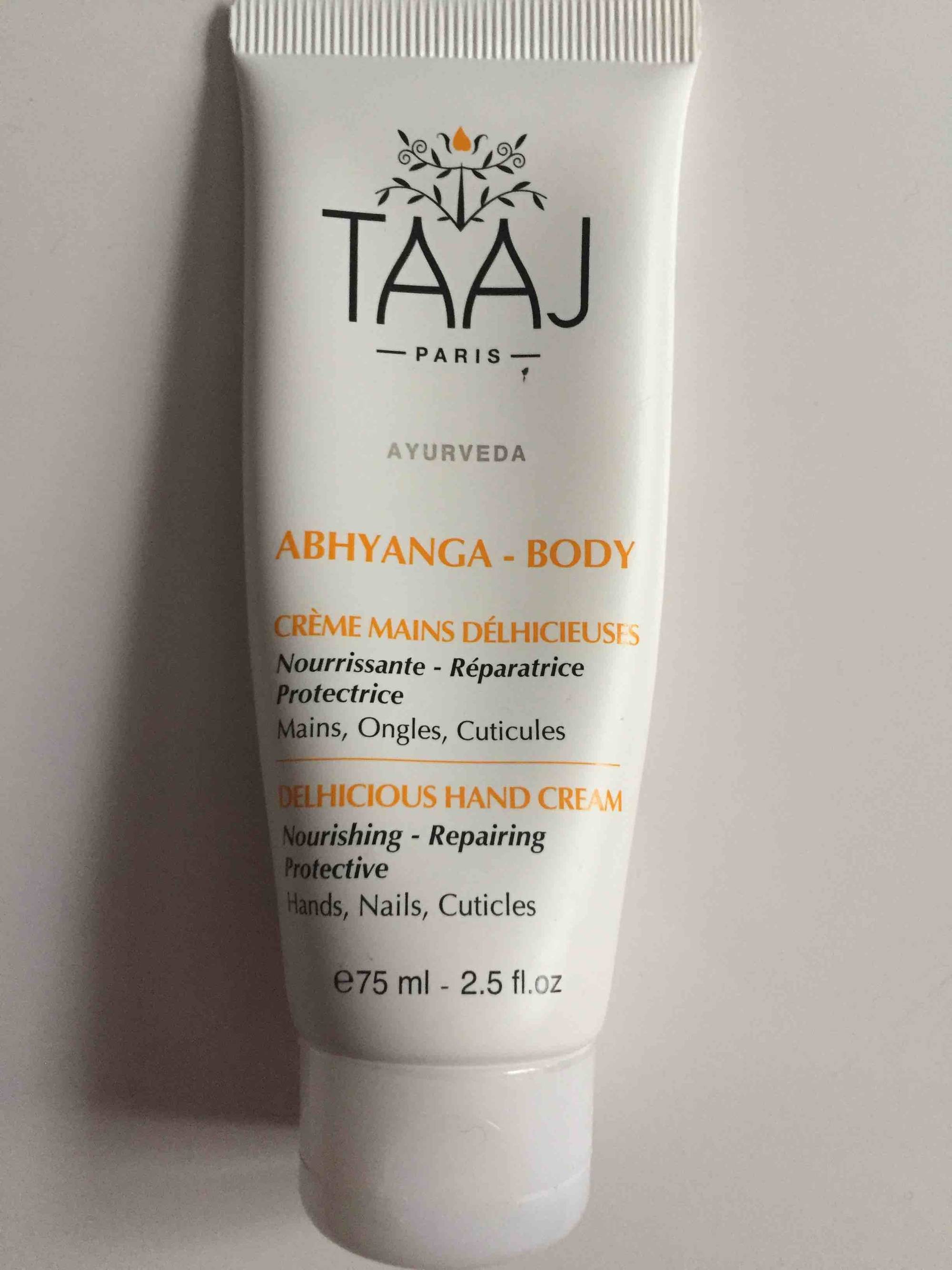 TAAJ - Abhyanga - Crème mains délhicieuses 