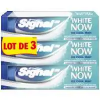 SIGNAL - Signal White Now Dentifrice Blancheur Ice Cool Mint 75ml Lot de 3