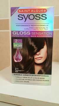 SYOSS - Gloss sensation - Coloration permanente 2-1 chocolat noir
