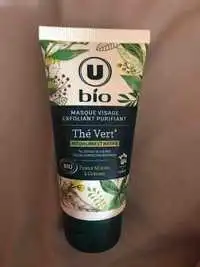 U - Thé Vert - Masque visage exfoliant purifiant 2 en 1