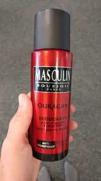 BOURJOIS PARIS - Masculin Ouragan - Déodorant anti-traces blanches 24h