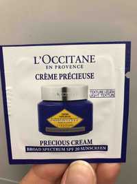 L'OCCITANE - Immortelle - Crème précieuse texture légère SPF 20