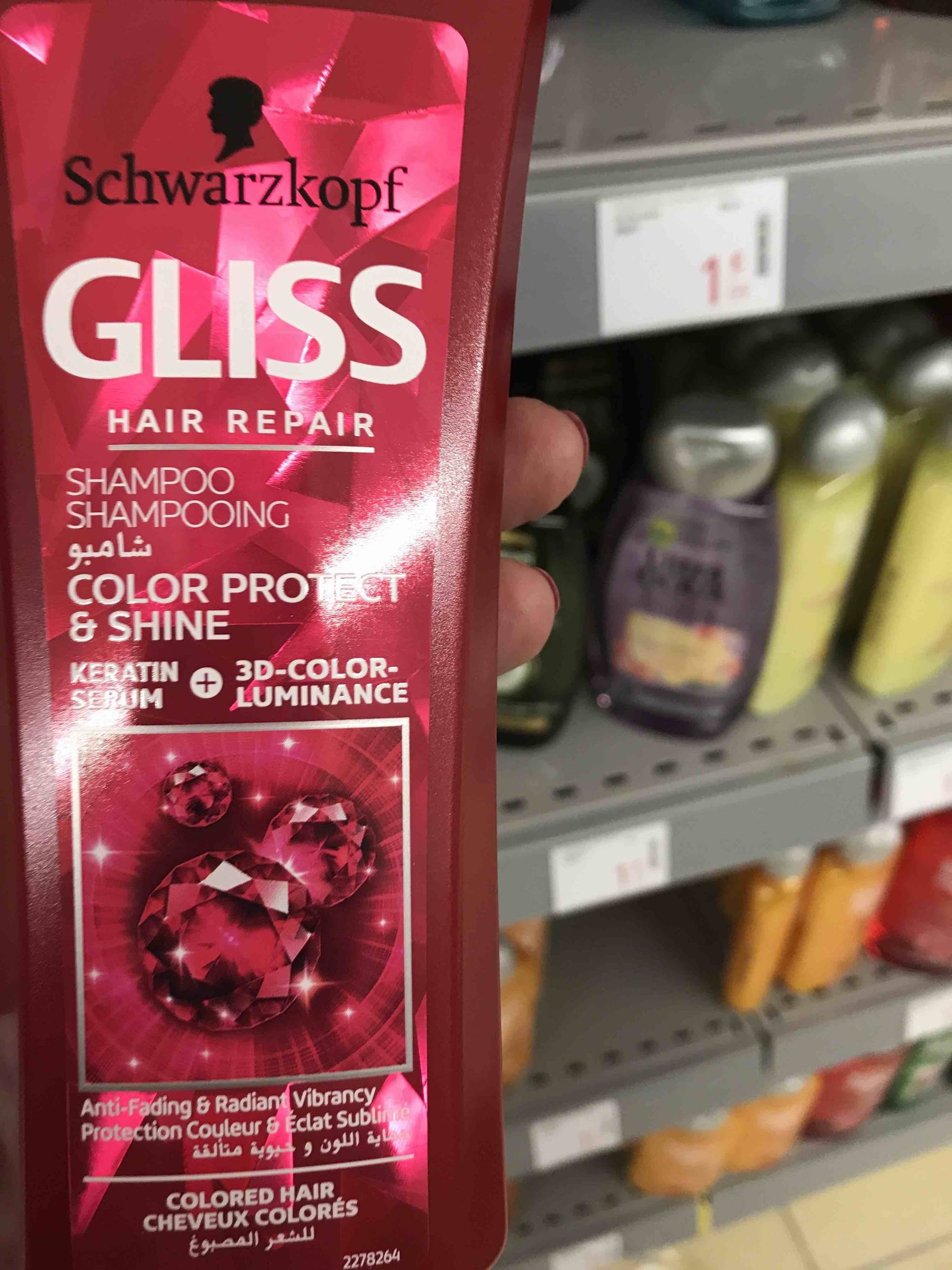 SCHWARZKOPF - Gliss hair repair - Shampooing color protect 