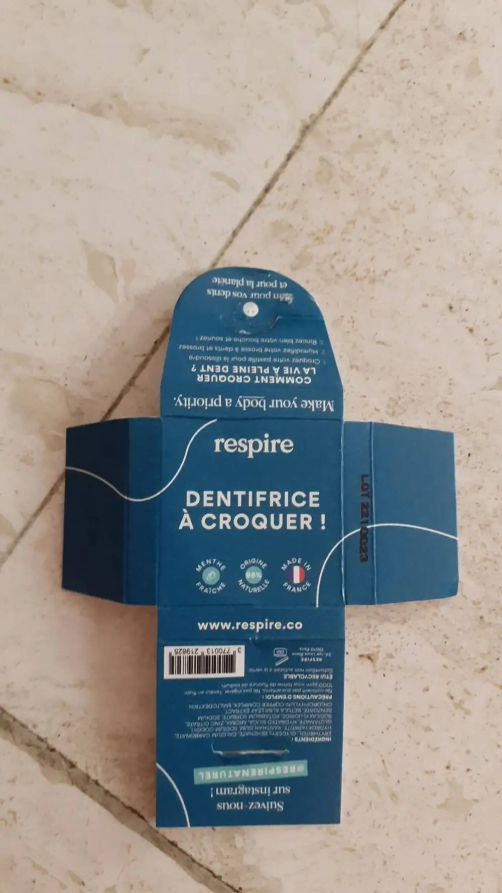 RESPIRE - Dentifrice à croquer! 