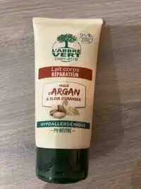 L'ARBRE VERT - Huile d'argan & fleur d'oranger - Lait corps réparateur