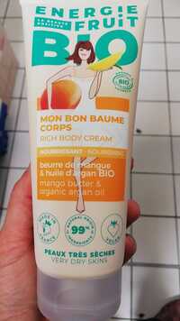 ENERGIE FRUIT - Mon bon baume corps - Beurre de mangue et Huile d'argan Bio