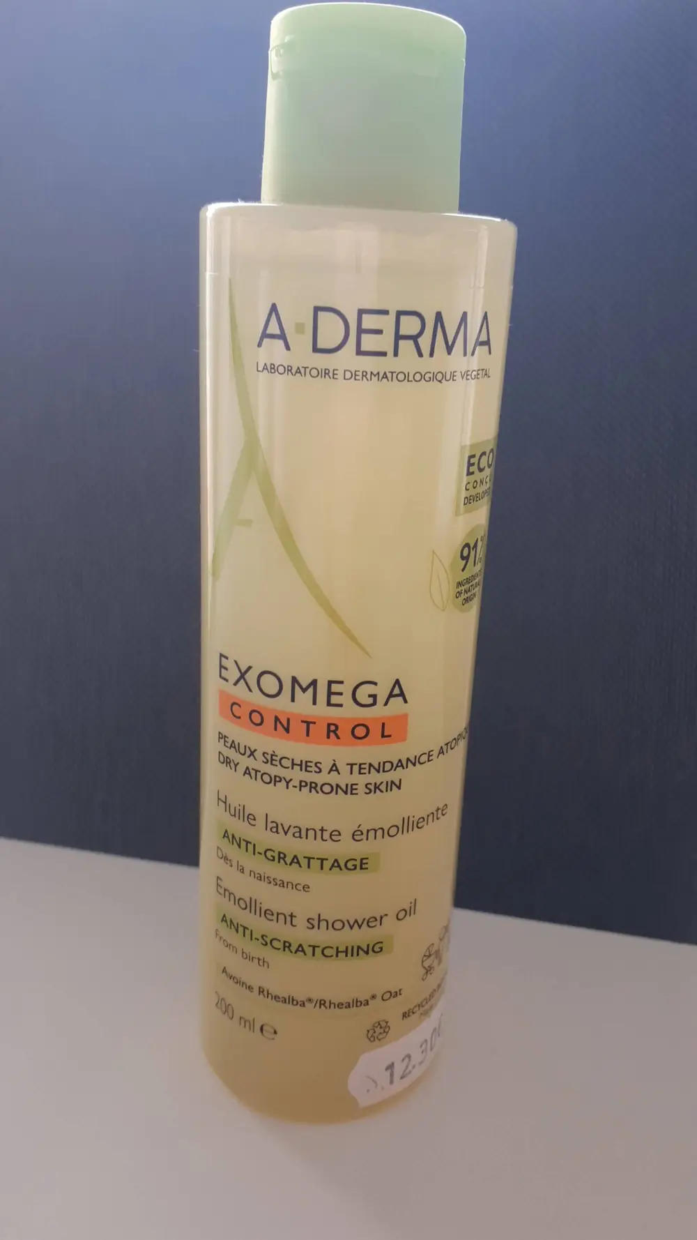 A-DERMA - Exomega dès la naissance - Huile lavante émolliente