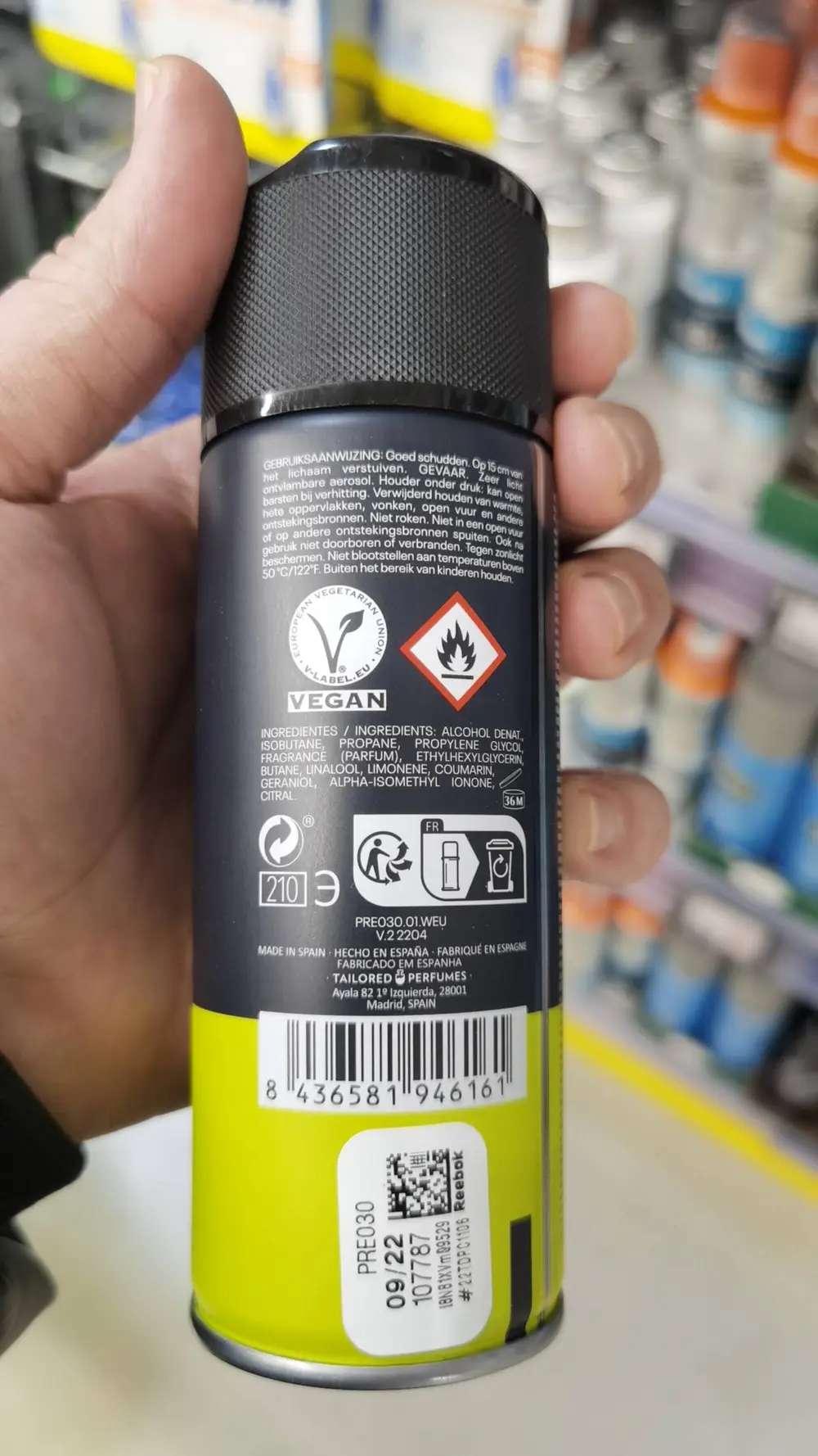 REEBOK - Inspire your mind deodorant body spray