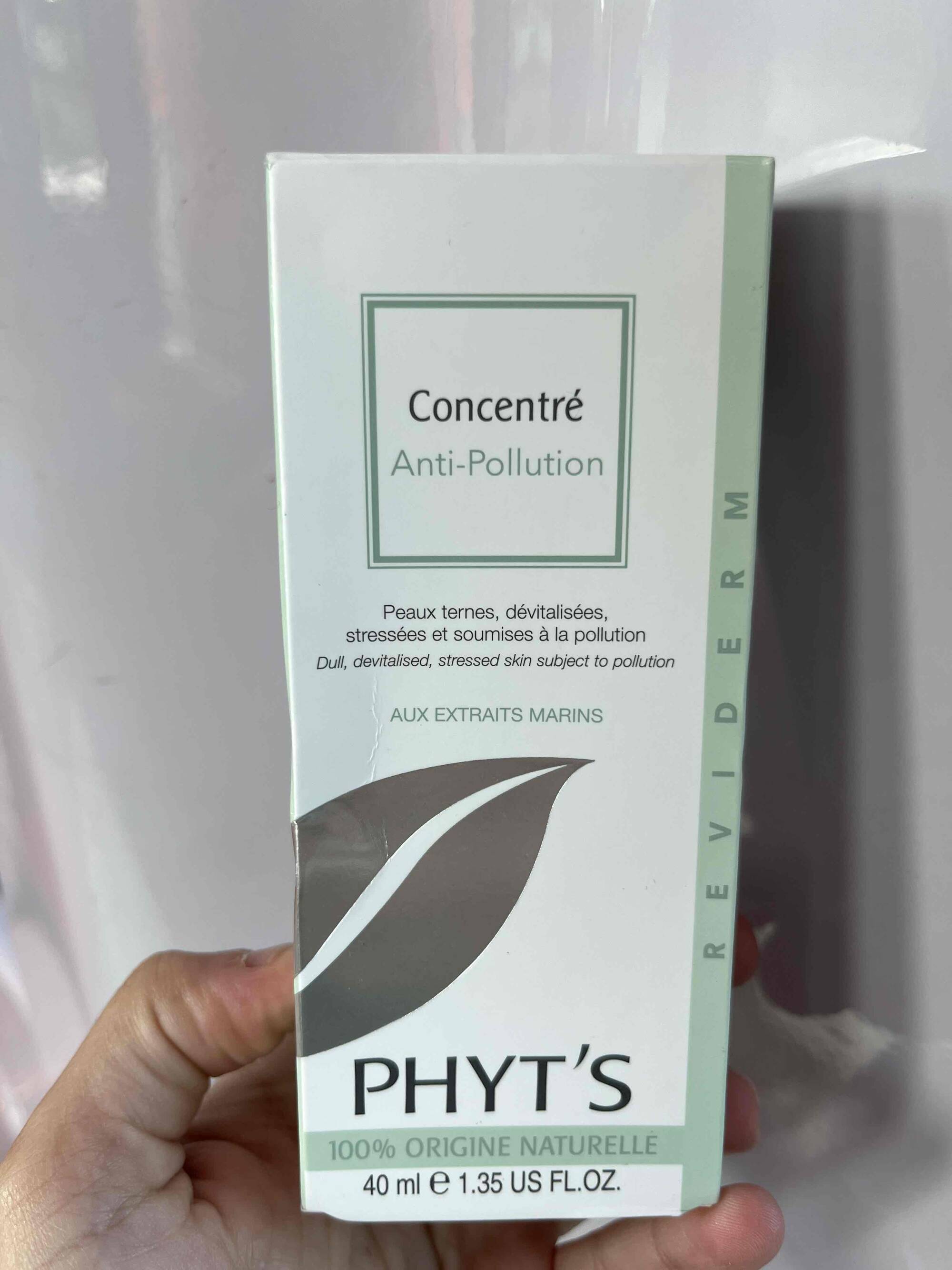 PHYT'S - Reviderm - Concentré anti-pollution aux extraits marins