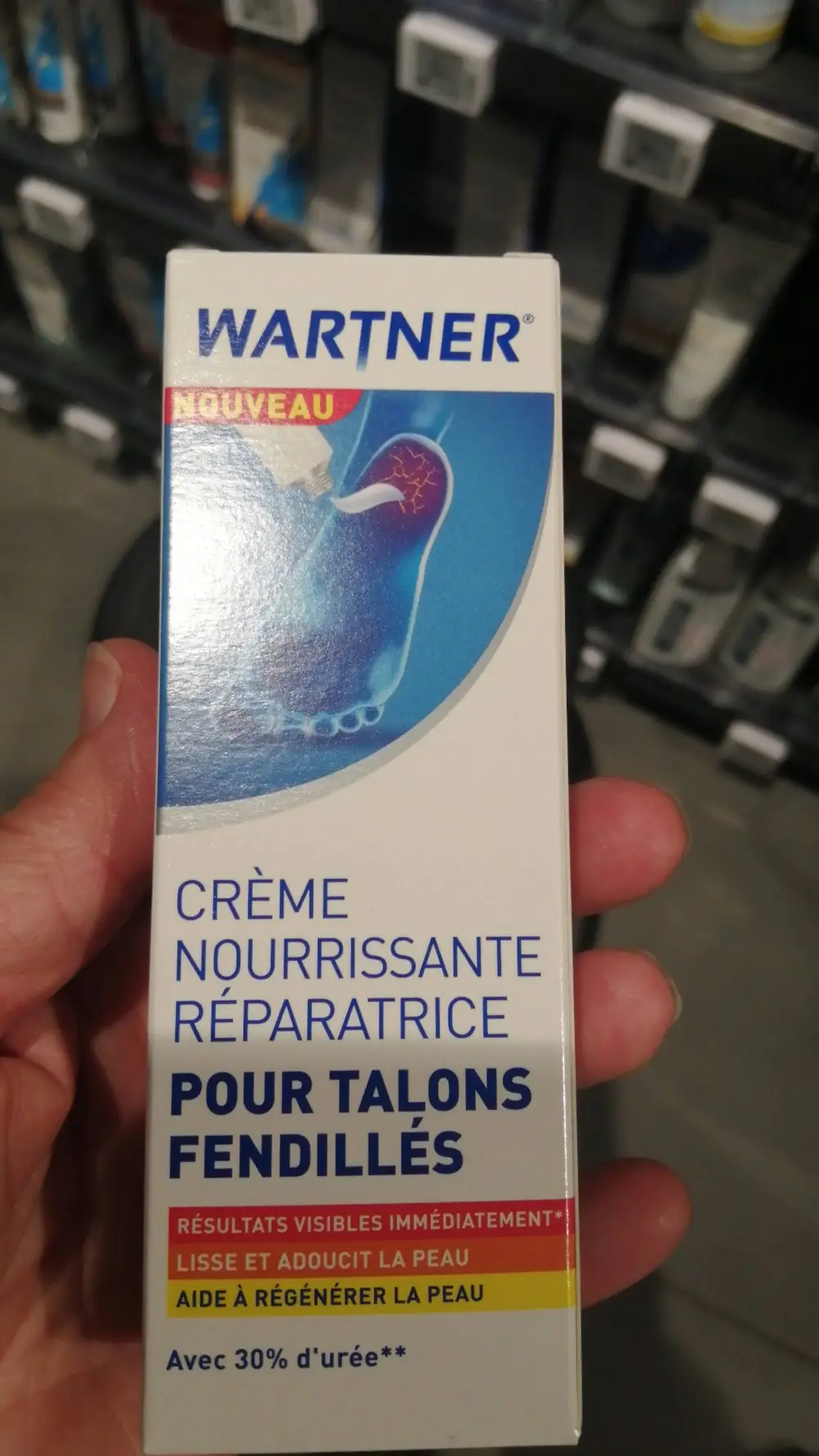 WARTNER - Crème nourrissante réparatrice pour talons fendillés