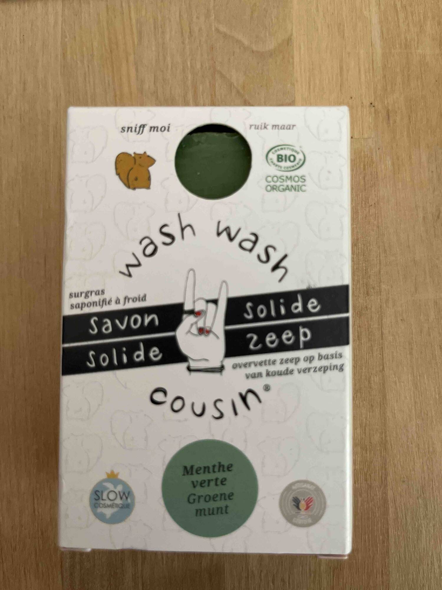 WASH WASH COUSIN - Savon solide menthe verte