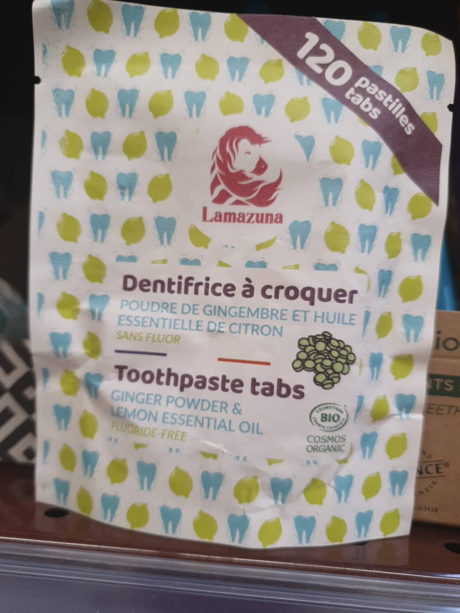 LAMAZUNA - Dentifrice à croquer 120 pastilles