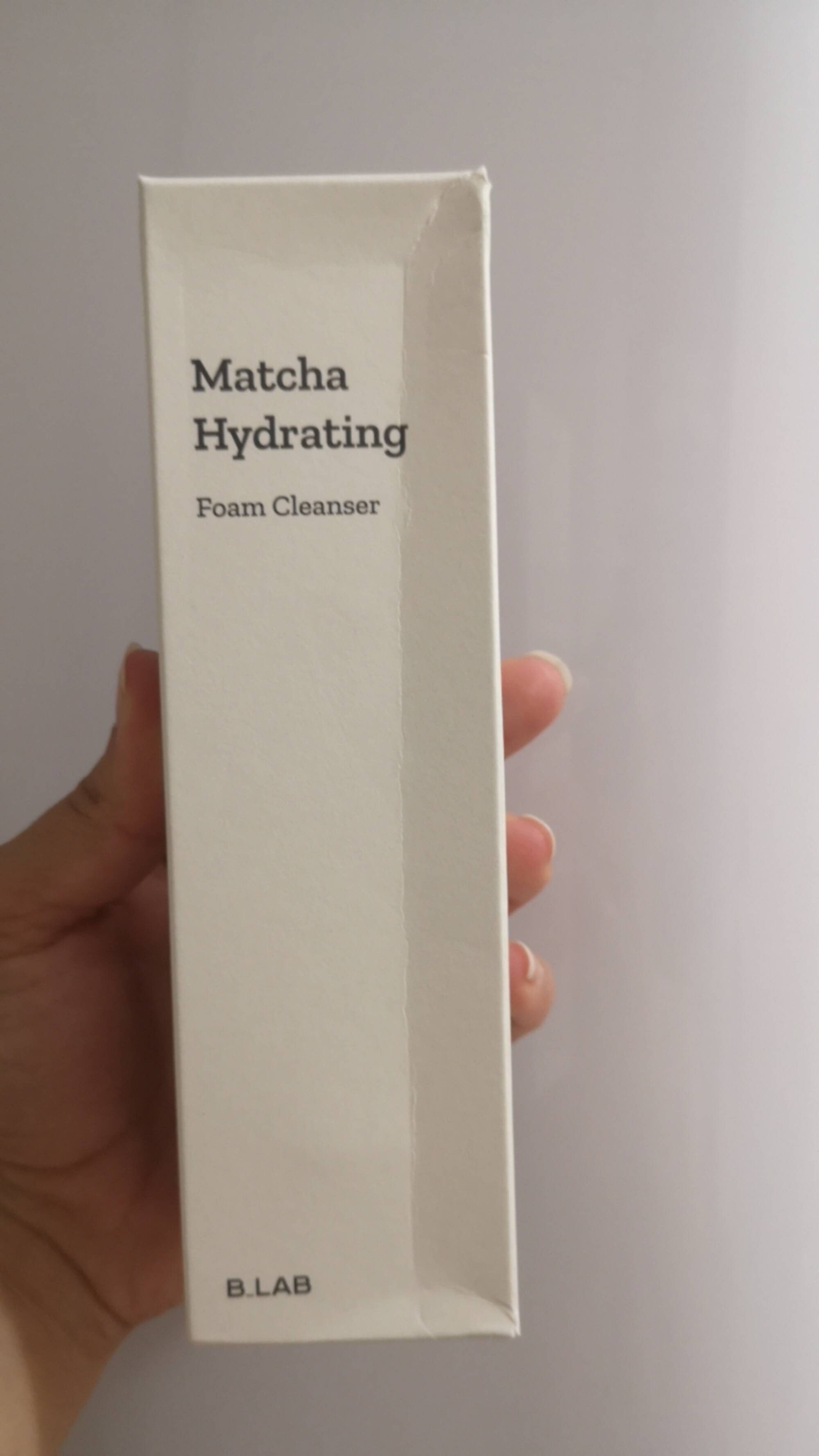 B. LAB - Matcha hydrating - Foam cleanser 