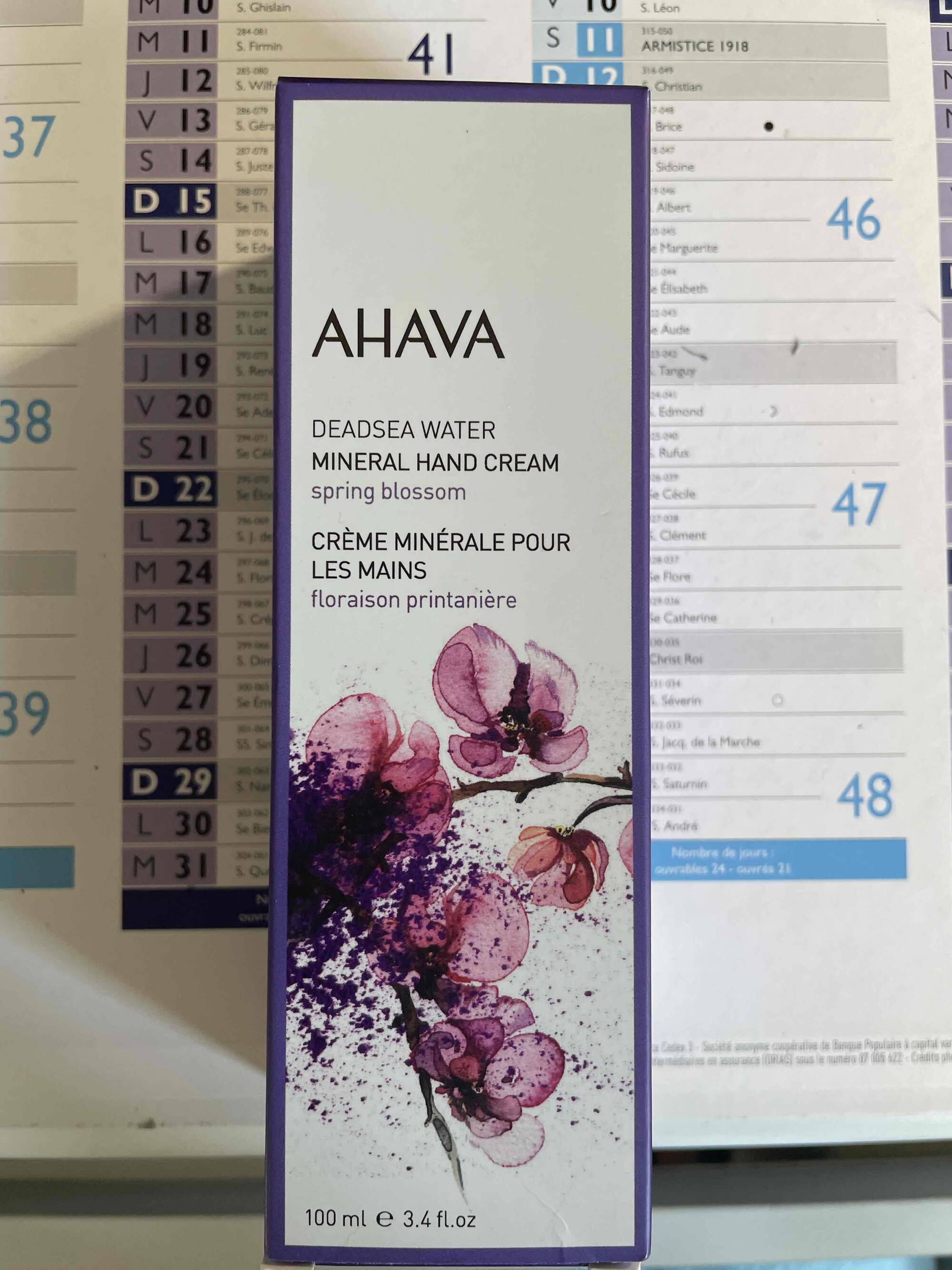 AHAVA - Crème minérale pour les mains 