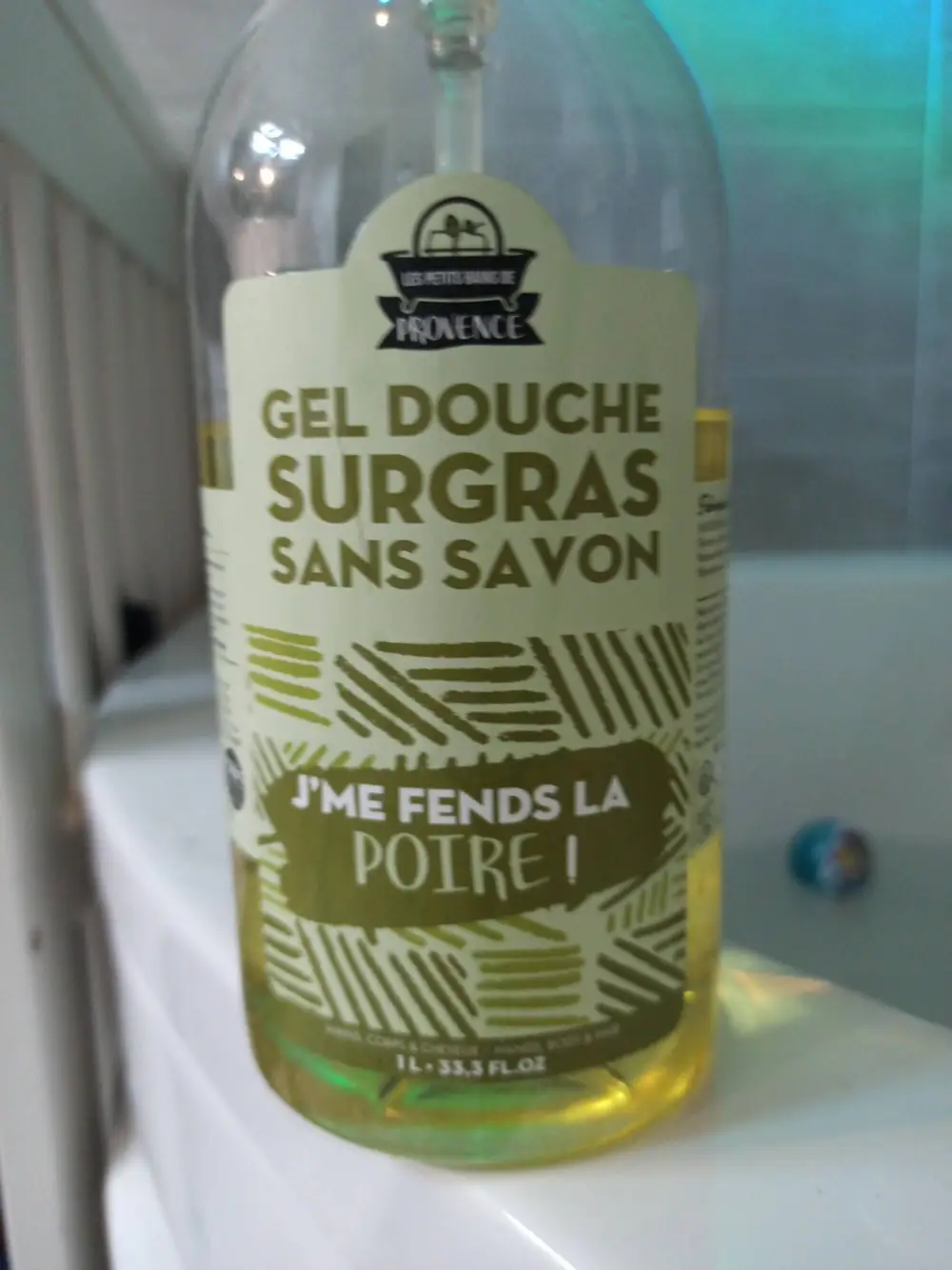 LES PETITS BAINS DE PROVENCE - J'me fends la poire - Gel douche surgras sans savon