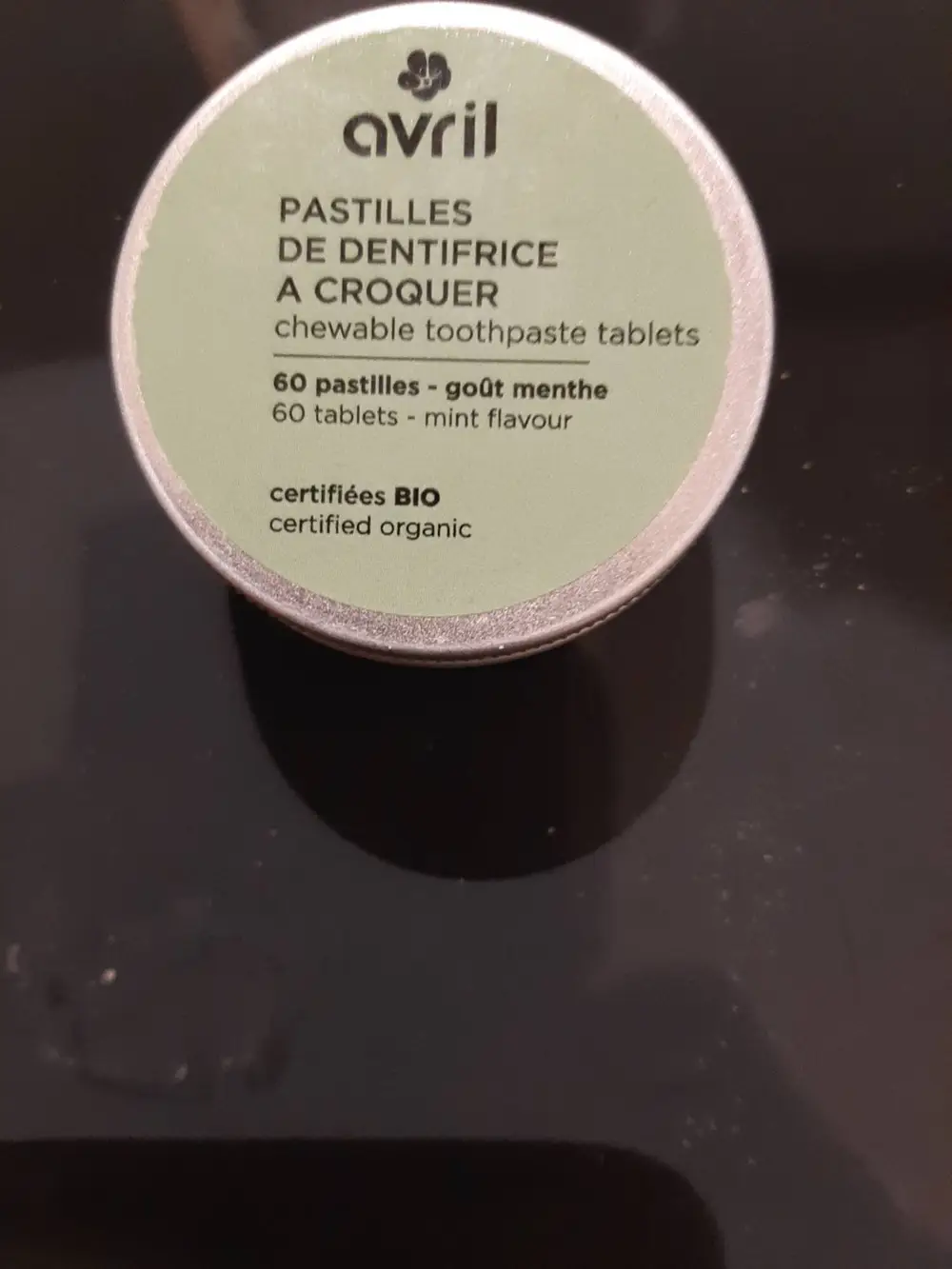 AVRIL - Pastilles de dentifrice à croquer