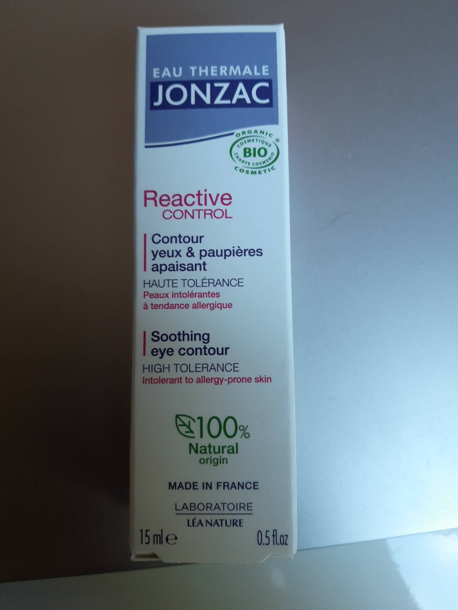 JONZAC - Reactive control  - Contour yeux & paupières apaisant