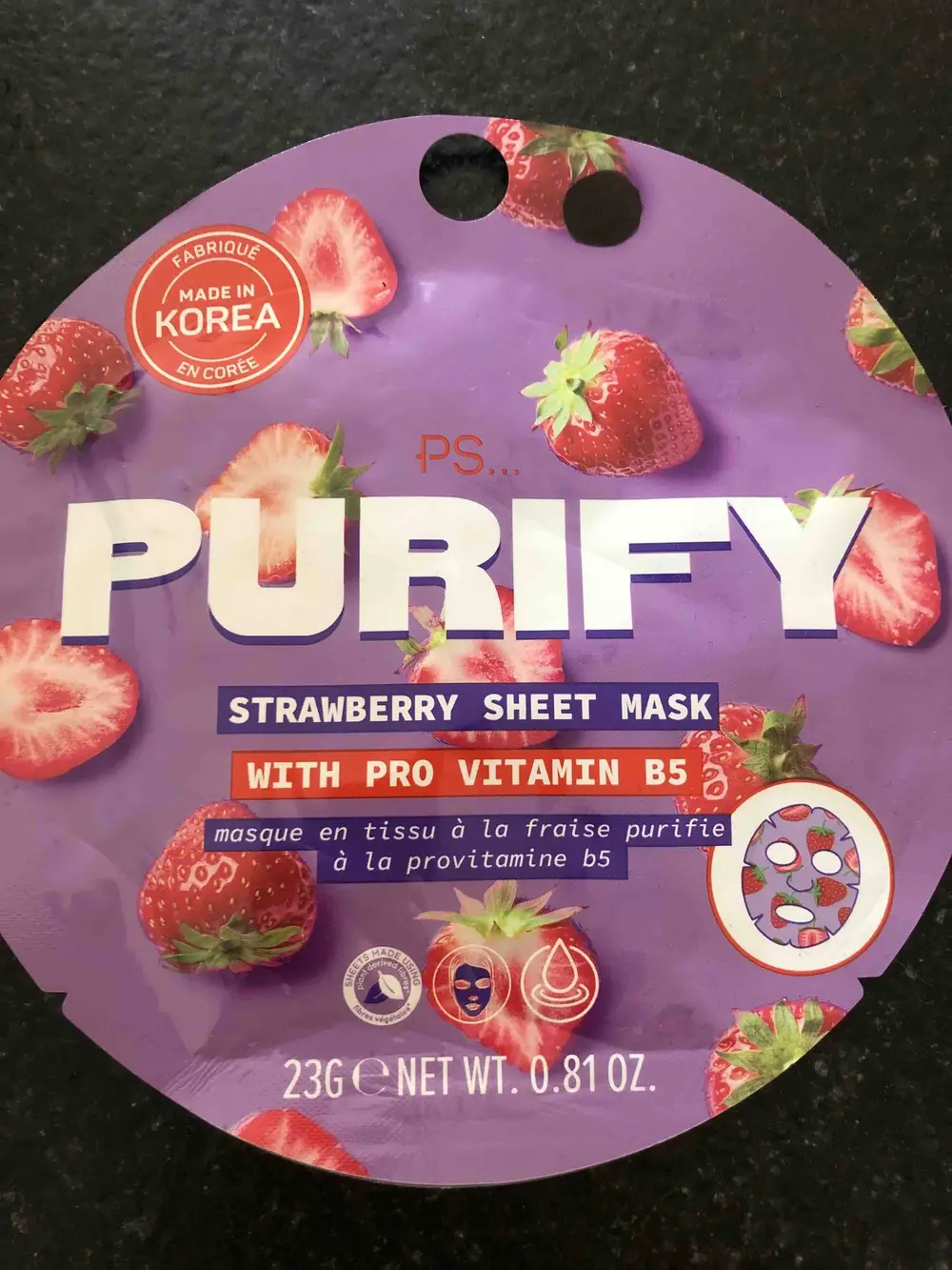 PRIMARK - PS... purify - Masque en tissu à la fraise