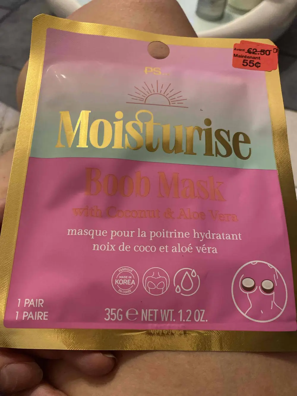 PRIMARK - Moisturise - Masque pour la poitrine hydratant