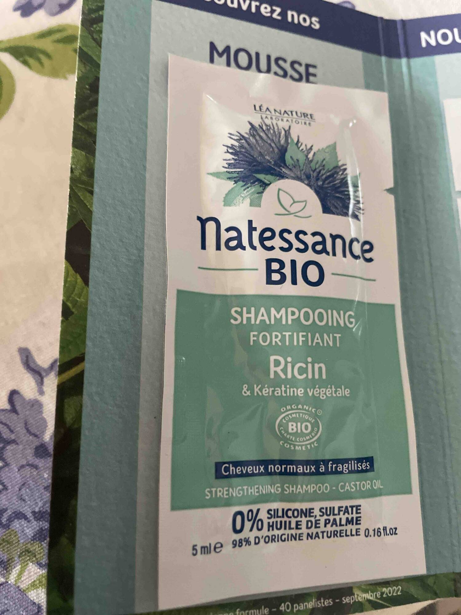 NATESSANCE - Ricin - Shampooing fortifiant