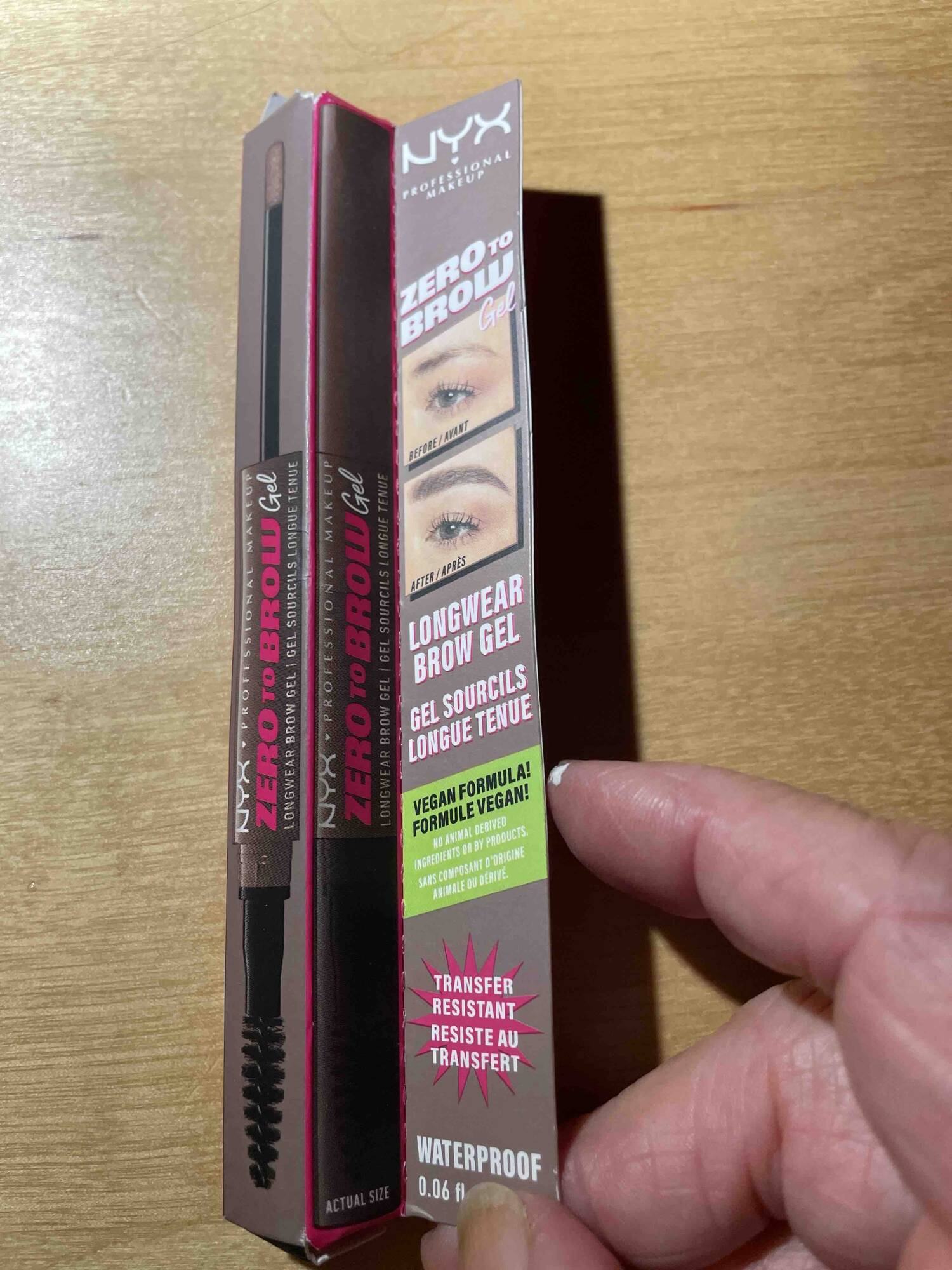 NYX - Zero to brow - Gel sourcils longue tenue