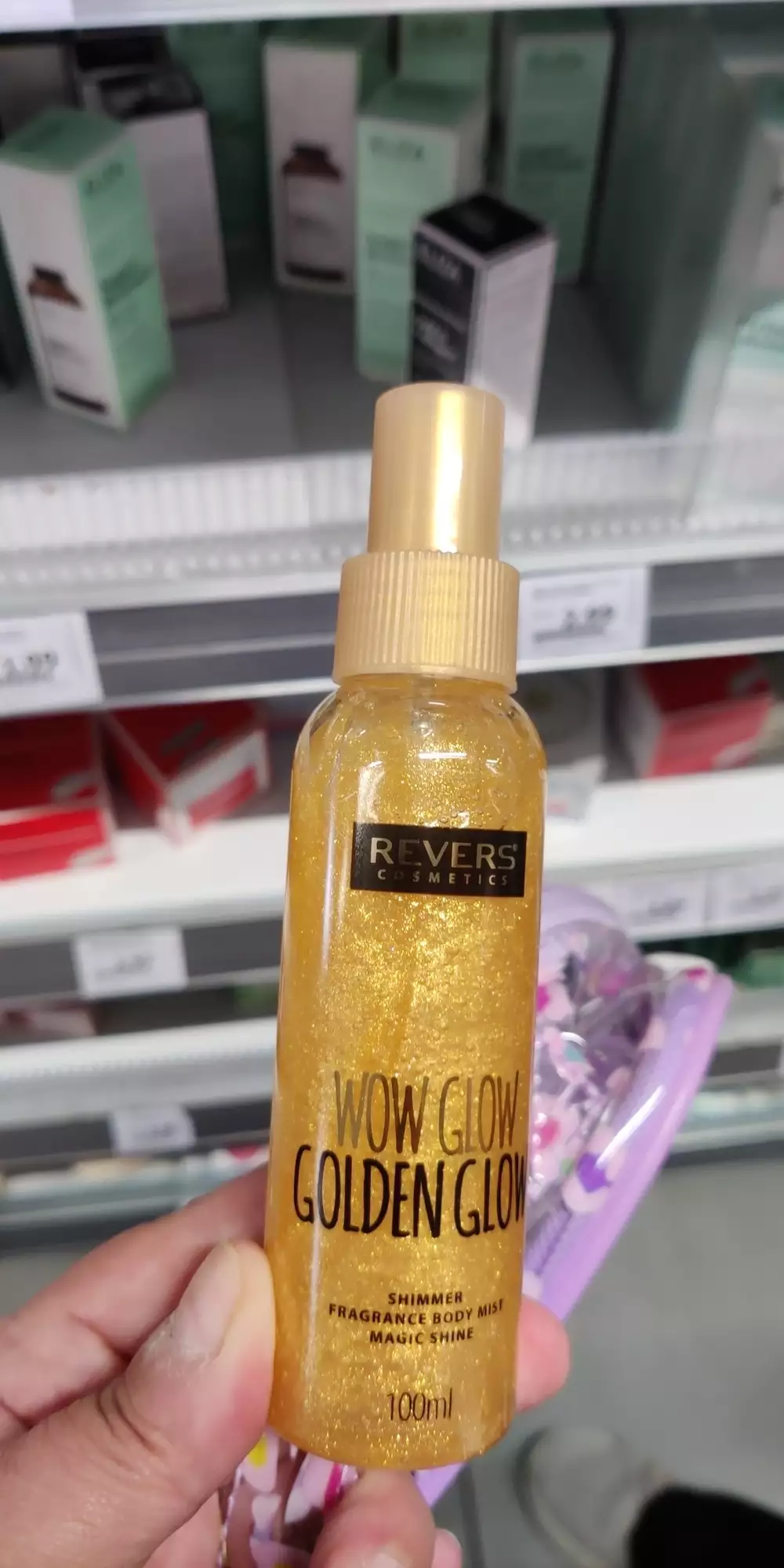 REVERS COSMETICS - Wow glow golden glow - Shimmer fragrance body mist