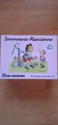 SAVONNERIE ALSACIENNE - Rose ancienne - Savon au beurre de karité bio