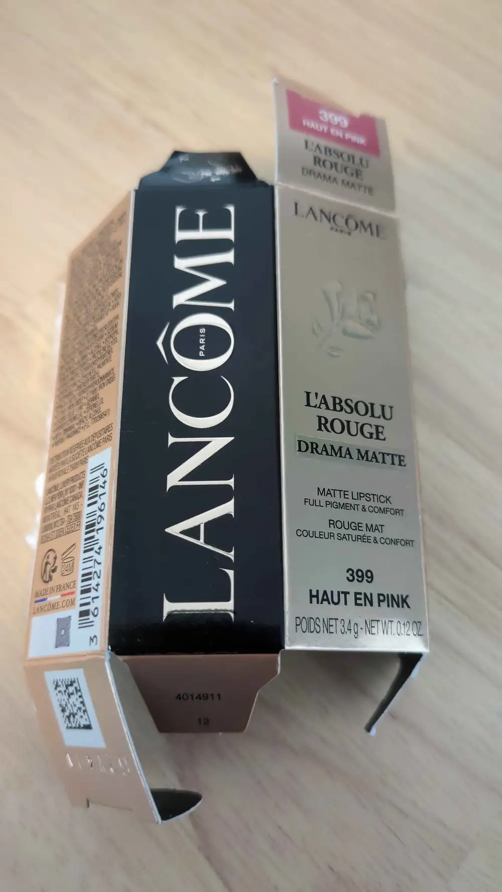 LANCÔME - L'absolu rouge drama matte 399 haut en pink