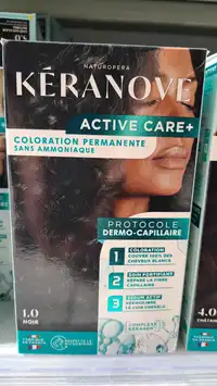 KÉRANOVE - Active care+ - Coloration permanente 1.0 noir