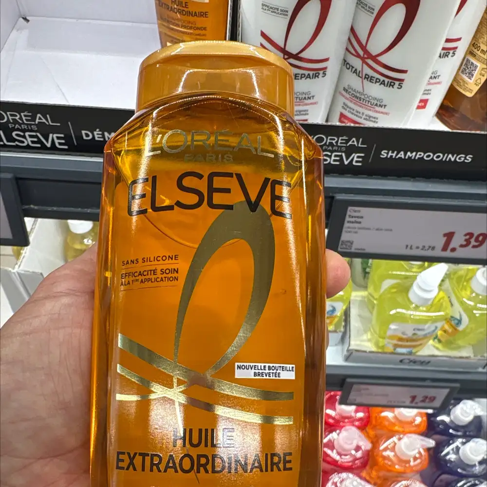 L'ORÉAL PARIS - Elseve - Shampooing huile extraordinaire 