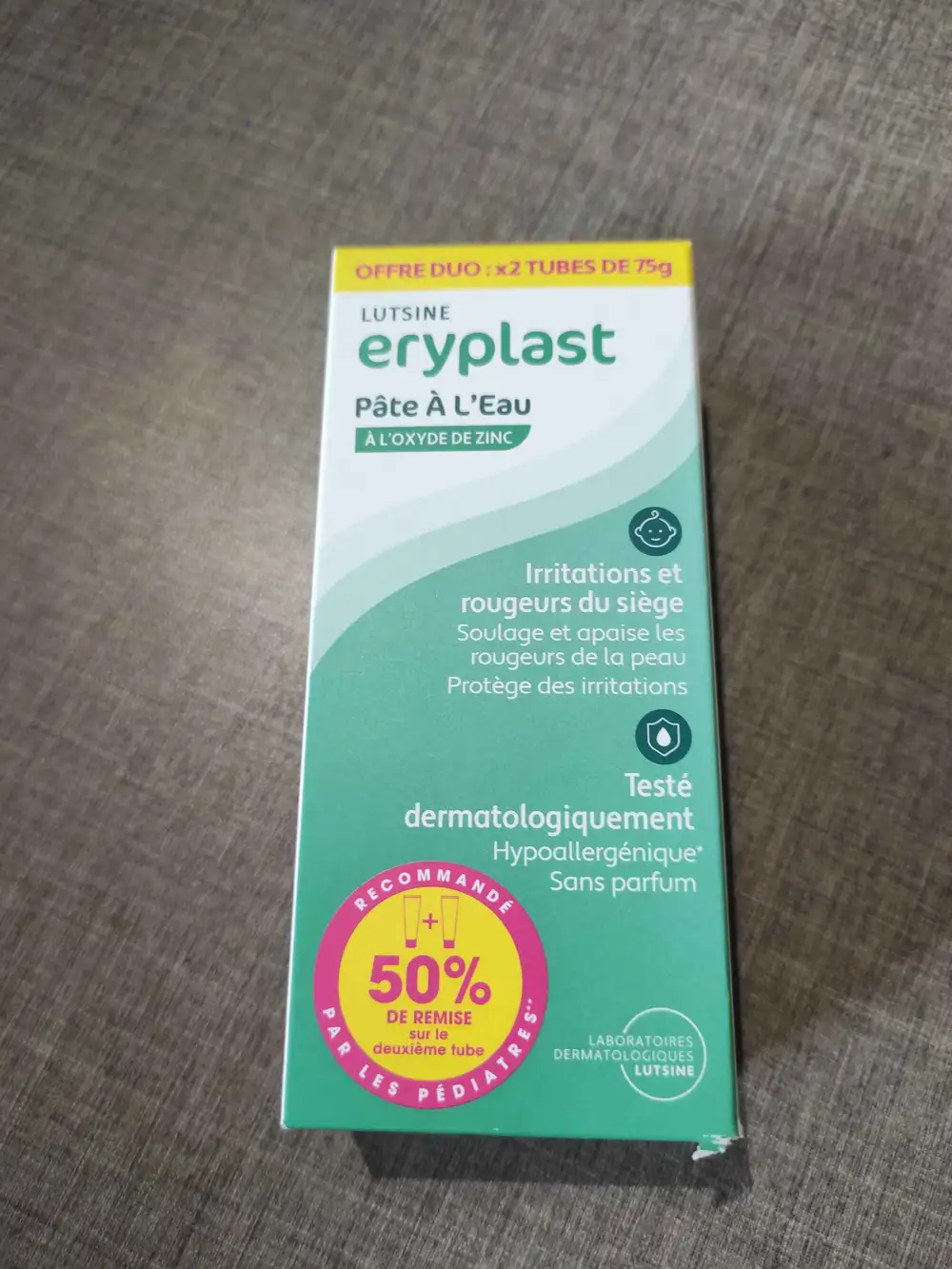 ERYPLAST - Pâte à l'eau à l'oxyde de zinc