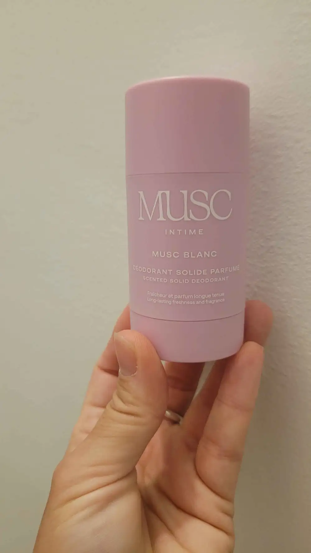 MUSC INTIME - Musc blanc - Déodorant solide parfumé