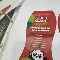COSMALINE - Soft wave kids - Shampooing 2 en 1 fraise